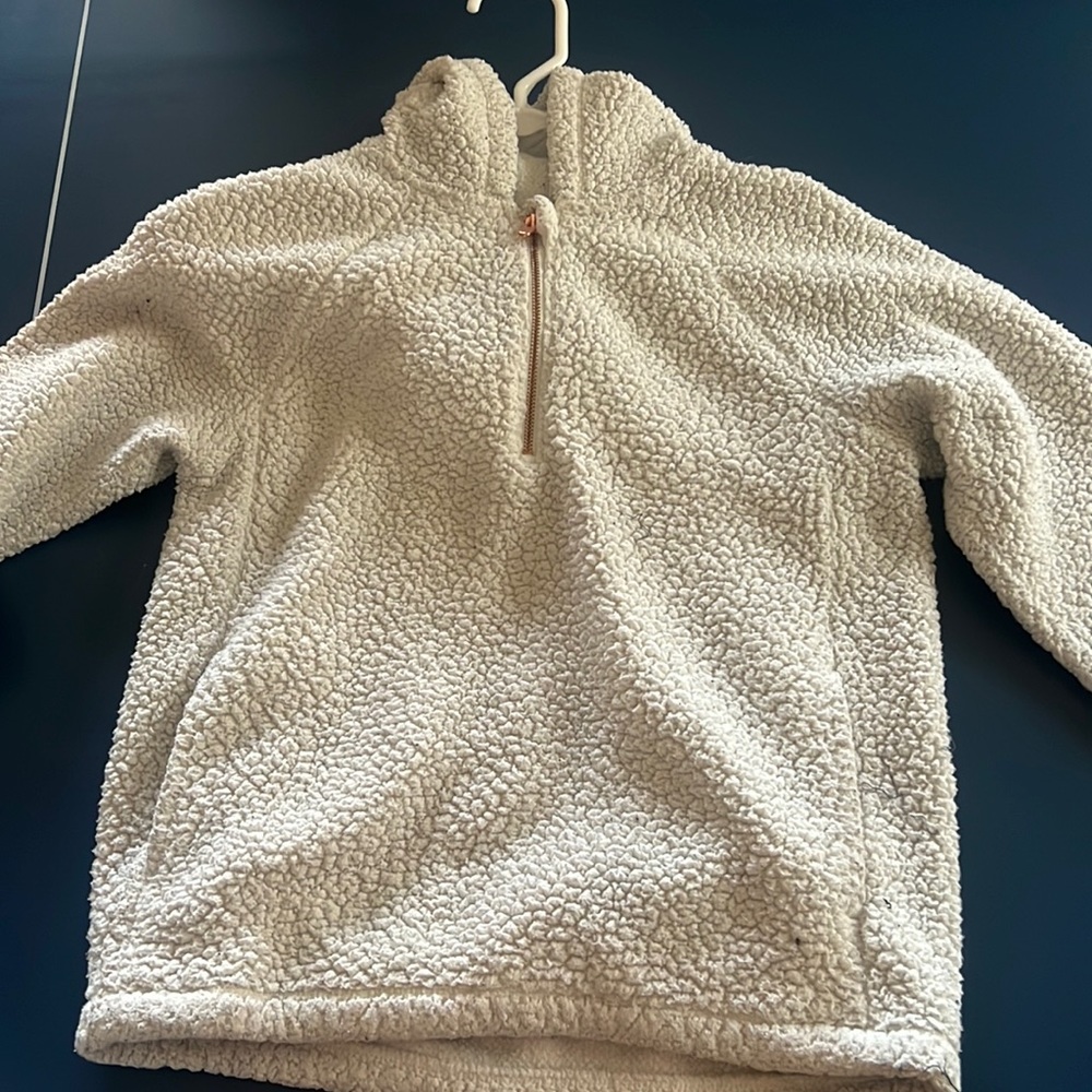 Sherpa half zip hoodie